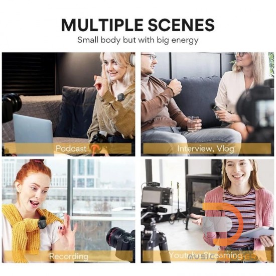 Maono AU-WM820-A2 ไมค์ไวเลส Compact Wireless Microphone Maono AU-WM820-A2 ไมค์ไวเลส Compact Wireless Microphone