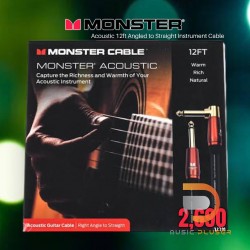 Monster Acoustic 12ft Angled to Straight Instrument Cable