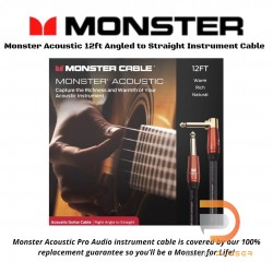 Monster Acoustic 12ft Angled to Straight Instrument Cable