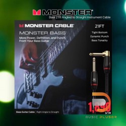 Monster Bass 21ft Angled to Straight Instrument Cable