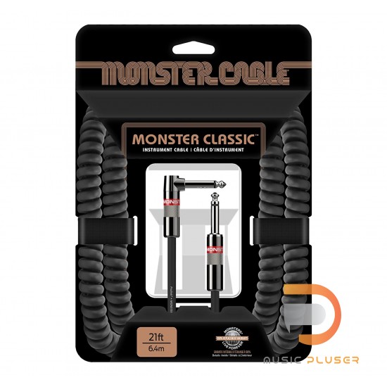 Monster Classic Coiled Instrument Cable 21ft