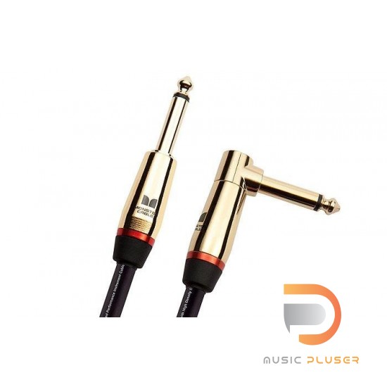 Monster Rock 12ft Angled to Straight Instrument Cable Monster Rock 12ft Angled to Straight Instrument Cable