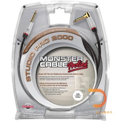 Monster Studio Pro 2000 12ft Angled to Straight Instrument Cable