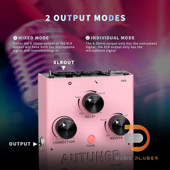 Mooer MVP-1 Autuner Vocal Autotune Pedal Mooer MVP-1 Autuner Vocal Autotune Pedal