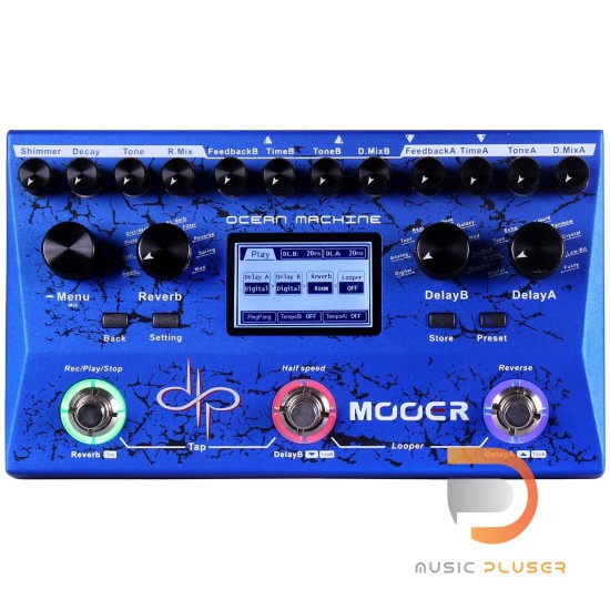 Mooer Ocean Machine Devin Townsend Signature Dual Delay Reverb and Looper Mooer Ocean Machine Devin Townsend Signature Dual Delay Reverb and Looper