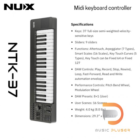NTK SERIES NUX NTK-37, NUX NTK-49, NUX NTK-61 NTK SERIES NUX NTK-37, NUX NTK-49, NUX NTK-61