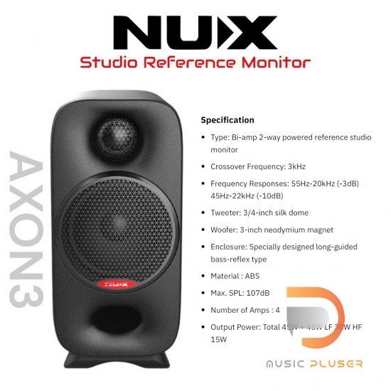 ลำโพงมอนิเตอร์ NUX AXON 3 Studio Reference Monitor ลำโพงมอนิเตอร์ NUX AXON 3 Studio Reference Monitor