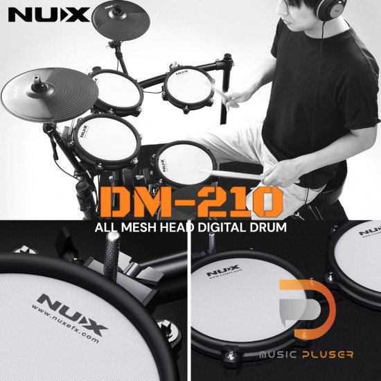 กลองไฟฟ้า NUX DM-210 All Mesh Head Digital Drum Kit กลองไฟฟ้า NUX DM-210 All Mesh Head Digital Drum Kit