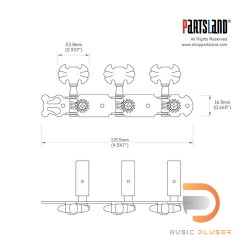 Partsland Classical Guitar Machine Head J79