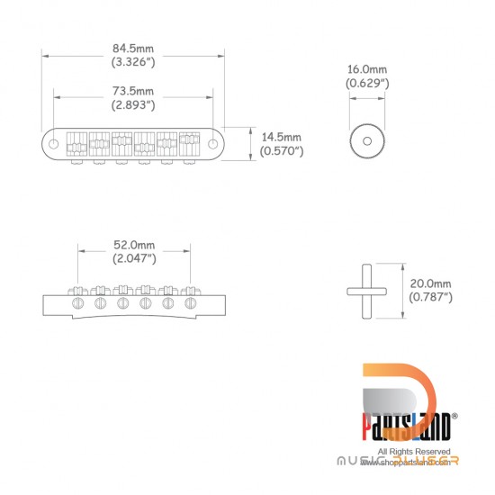 Partsland LP Roller Bridge LR15BRD