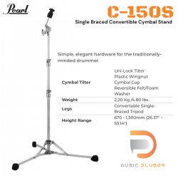 Pearl C150S Convertible Flat-Based Cymbal Stand