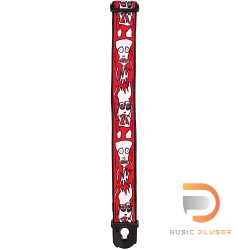 Planet Waves Joe Satrani Planet Lock Guitar Strap 50PLJS02 Up in Flames