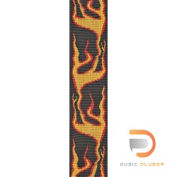 Planet Waves Lock Guitar Strap 50PLA01 Flames