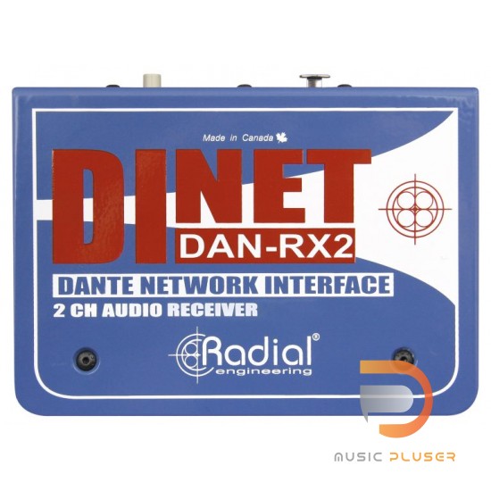 Radial Dinet Dan-RX 2-Channel Dante Network Receiver