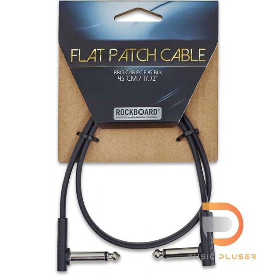 RockBoard Flat Patch Cable Black 45 CM RockBoard Flat Patch Cable Black 45 CM