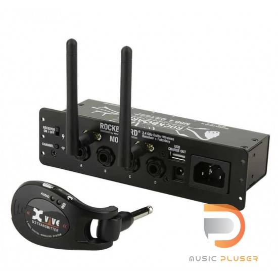 RockBoard MOD 4 & U2 Transmitter – 2.4 GHz Guitar Wireless Receiver, Transmitter + TRS Patchbay