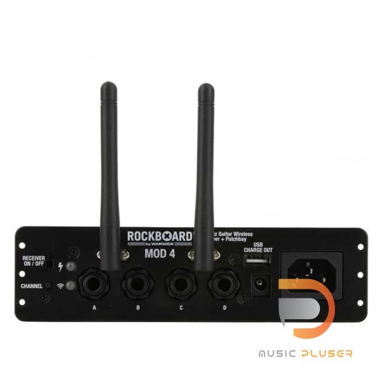 RockBoard MOD 4 & U2 Transmitter – 2.4 GHz Guitar Wireless Receiver, Transmitter + TRS Patchbay