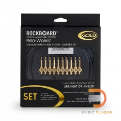 RockBoard PatchWorks Solderless Patch Cable Set Gold