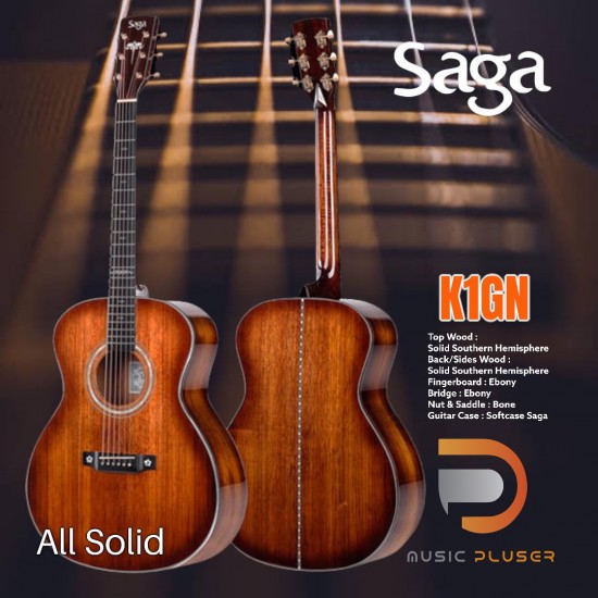 กีตาร์โปร่ง Saga K1GN All Solid กีตาร์โปร่ง Saga K1GN All Solid