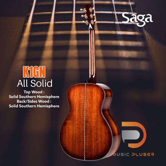 กีตาร์โปร่ง Saga K1GN All Solid กีตาร์โปร่ง Saga K1GN All Solid