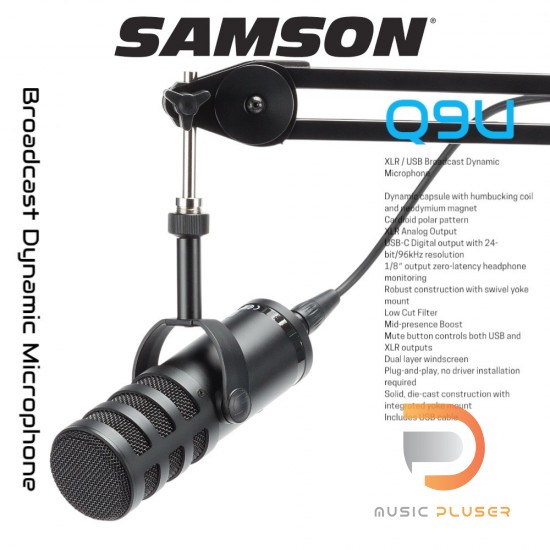SAMSON Q9U XLRUSB Dynamic Microphone SAMSON Q9U XLRUSB Dynamic Microphone