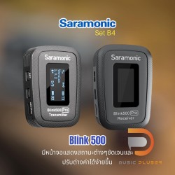 Saramonic Blink 500 Pro ไมโครโฟนไร้สายพร้อมไมค์คลิปหนีบเสื้อ iOS Devices