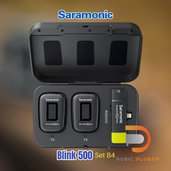 Saramonic Blink 500 Pro ไมโครโฟนไร้สายพร้อมไมค์คลิปหนีบเสื้อ iOS Devices