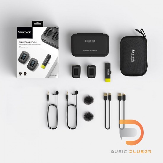 Saramonic Blink 500 Pro ไมโครโฟนไร้สายพร้อมไมค์คลิปหนีบเสื้อ iOS Devices Saramonic Blink 500 Pro ไมโครโฟนไร้สายพร้อมไมค์คลิปหนีบเสื้อ iOS Devices
