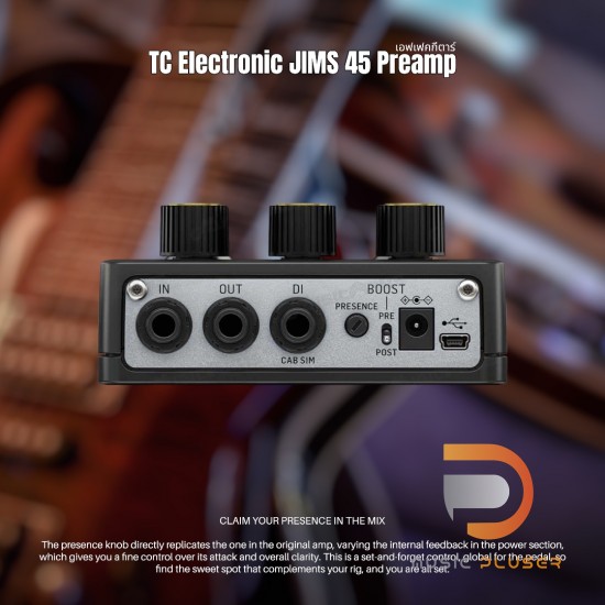 เอฟเฟคกีตาร์ TC Electronic JIMS 45 Preamp เอฟเฟคกีตาร์ TC Electronic JIMS 45 Preamp