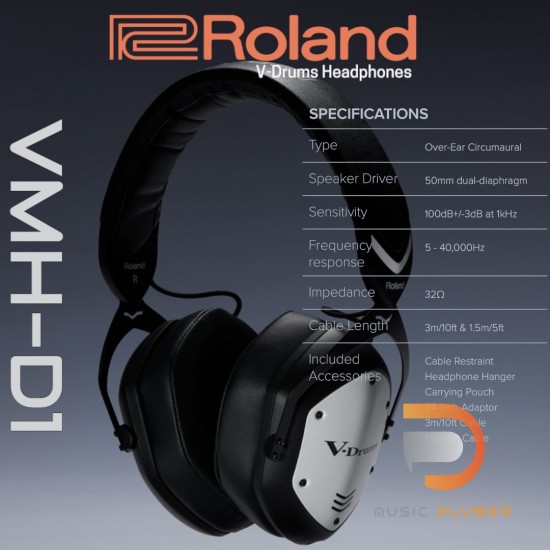 V-Drums Roland VMH-D1 Headphones V-Drums Roland VMH-D1 Headphones