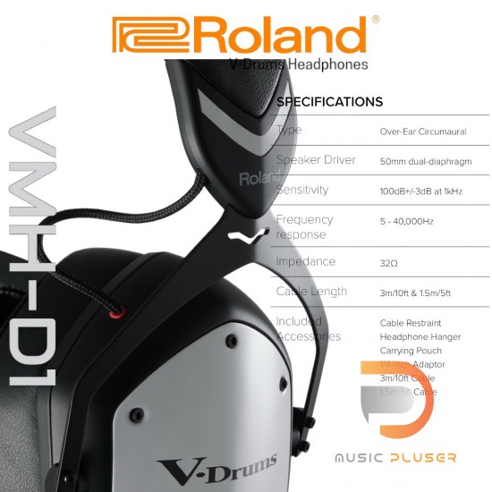 V-Drums Roland VMH-D1 Headphones V-Drums Roland VMH-D1 Headphones