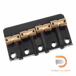 Wilkinson Barrel Style Bass Bridge for 4 String WBBC Black