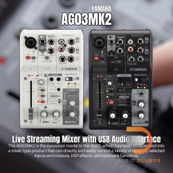 Yamaha AG03MK2 Live Streaming Mixer with USB Audio Interface