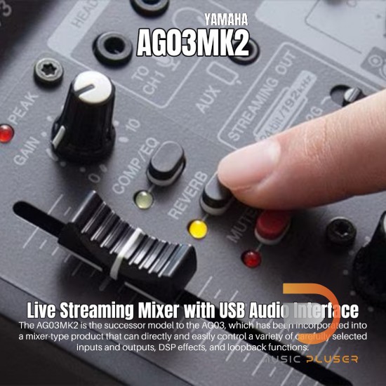 Yamaha AG03MK2 Live Streaming Mixer with USB Audio Interface