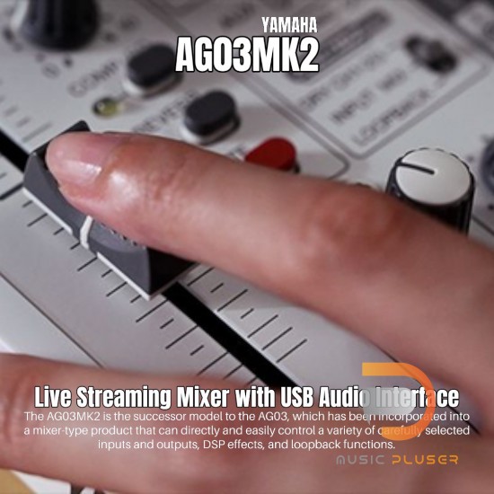 Yamaha AG03MK2 Live Streaming Mixer with USB Audio Interface