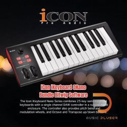 iCon iKeyboard 3Nano Bundle Bitwig Software