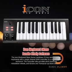 iCon iKeyboard 3Nano Bundle Bitwig Software